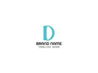 Obraz premium D letter logo design 