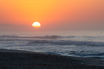 Recreio dos Bandeirantes beach at sunrise