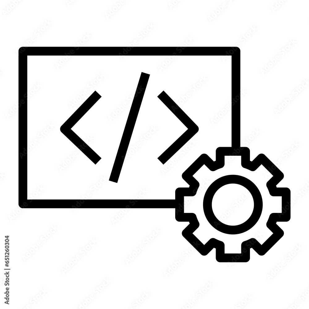 Poster code optimisation vector icon