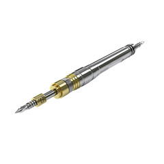Naklejka premium Biopsy Probe on a Clear Surface or Transparent Background. Generative AI