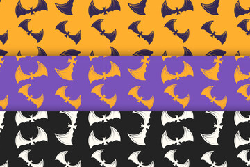 Bat Silhouette Pattern graphic for Halloween
