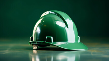 Studio shot of green hard hat on blank backdrop. Labor day Concept. Construction concept.Studio shot of Hard hat on blank backdrop. Labor day Concept. Construction concept. - obrazy, fototapety, plakaty