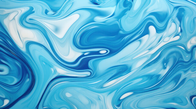 Abstract Azure Design with Minimalistic Blue Pattern on Textured Water