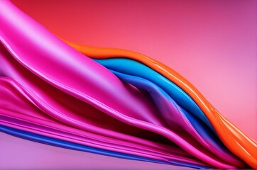 Colorful Abstract Fluid Art Background in Pink, Orange, Blue, and Violet
