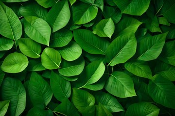 Create a mesmerizing 3D rendering of a lush green leaf texture background that transports viewers into the heart of nature 