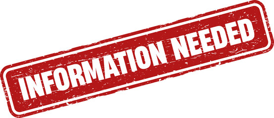 Information needed quare grunge stamp