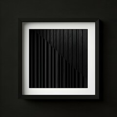 Background matt black contemporary gallery wall and a black square wooden frame masterful 