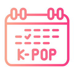 calender gradient icon