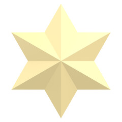 Fototapeta premium 3D Star. Star Shape. 3D illustration.