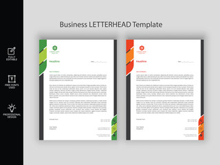 Modern company letterhead template