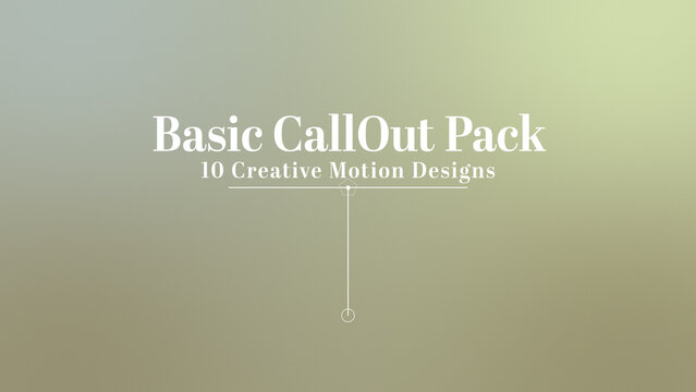 Basic CallOut Pack With Control Panel