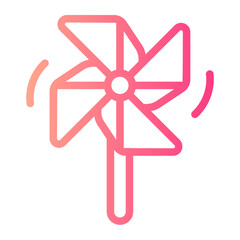 Obraz premium pinwheel gradient icon