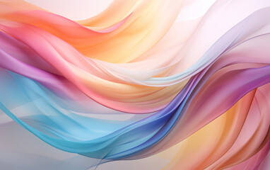 Fototapeta premium A stunning and captivating multicolored pastel digital art background. Abstract illustration of soft colors in charming digital texture.