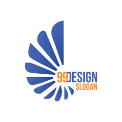 Vector logo design. Modern and real state logo design illustration.