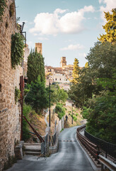 Fototapeta premium a view of San Gimignano town, province of Siena, Tuscany, Italy