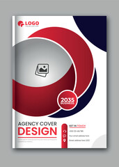 Creative corporate business cover design template in a4 