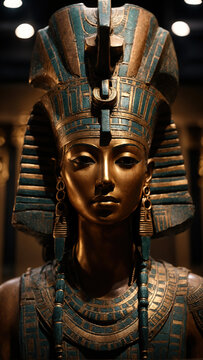 Statue of Queen Nefertari. Egyptian Queen.