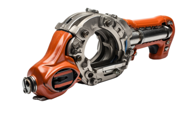 Pipe Slice on a Clear Surface or Transparent Background. Generative AI