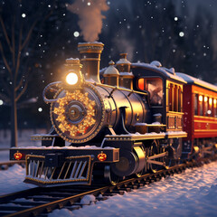 train theme design illustration