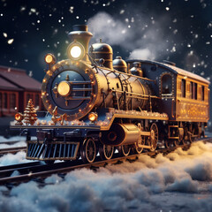 train theme design illustration