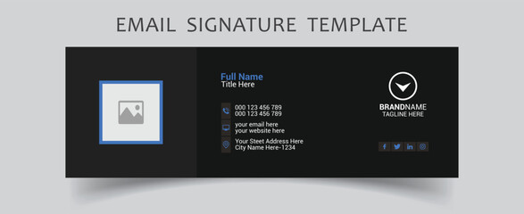 Corporate business multi purpose email signature templates