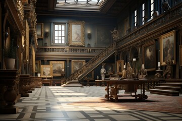 interior of the cathedral of st paul, Generative AI