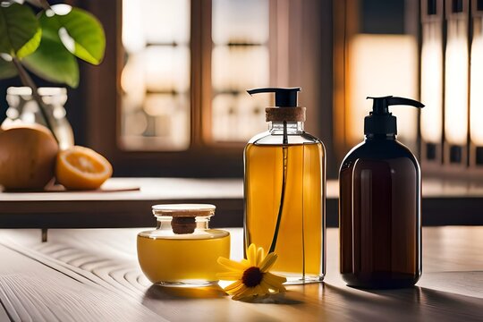 still life with bottle and glass - Powered by Adobe