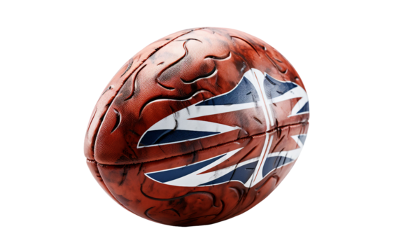 Aussie Footy on a Clear Surface or Transparent Background. Generative AI