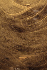 Wave Black, brown, Gold glitter ink smear brush stroke stain blot glow texture wall background.
