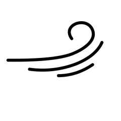 hand drawn wind icon