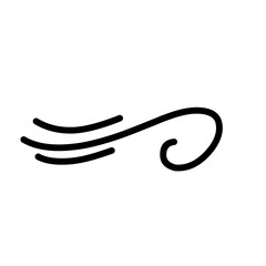 hand drawn wind icon