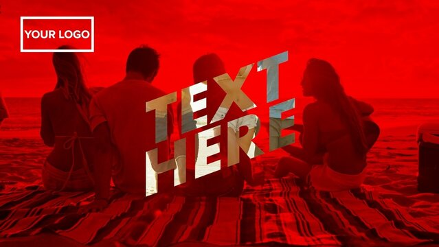 Slanted Text Urban Title Transition Slideshow Template