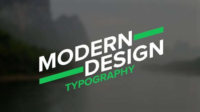 Modern Design Animated Name Title Card Intro