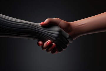 A close-up image of two people shaking hands. This professional and friendly gesture can be used to depict business partnerships, teamwork, collaboration, and successful negotiations.