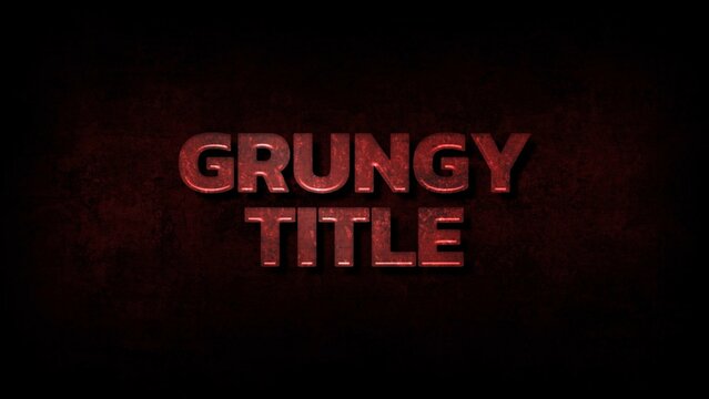 Mean Dark Grungy Red Superhero Title Intro