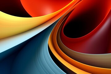 Abstract color design suitable for desktop screensavers and backgrounds. Generative AI - obrazy, fototapety, plakaty