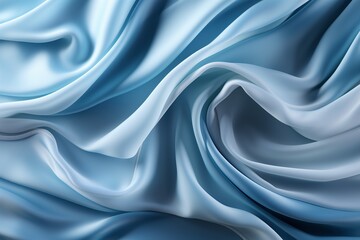 Obraz premium Blue Silk Opulence, a Luxurious Fabric Texture Background Unveiling the Smooth Elegance and Subtle Luster of Fine Silk