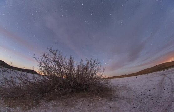 sunset in the desert
