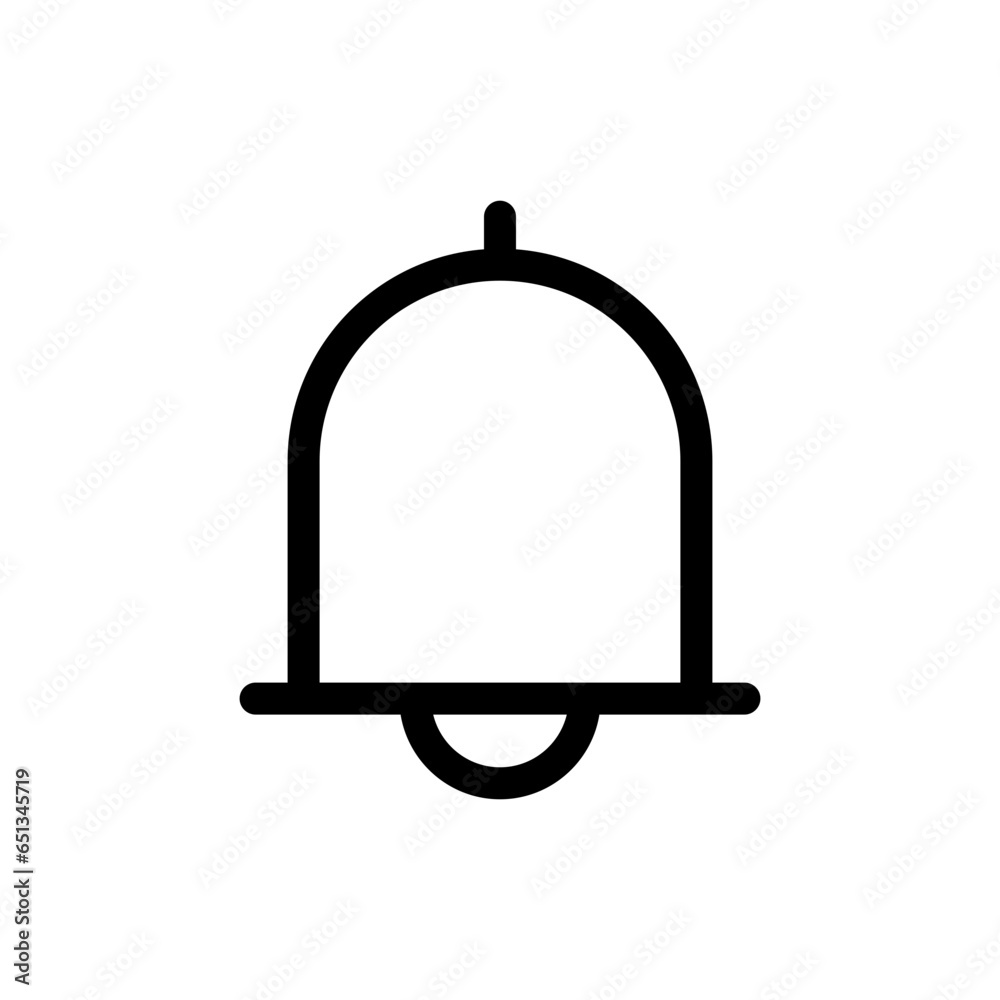 Aufkleber notification bell icon , alarm symbol , ringing bell, notification alert icons. incoming inbox messa