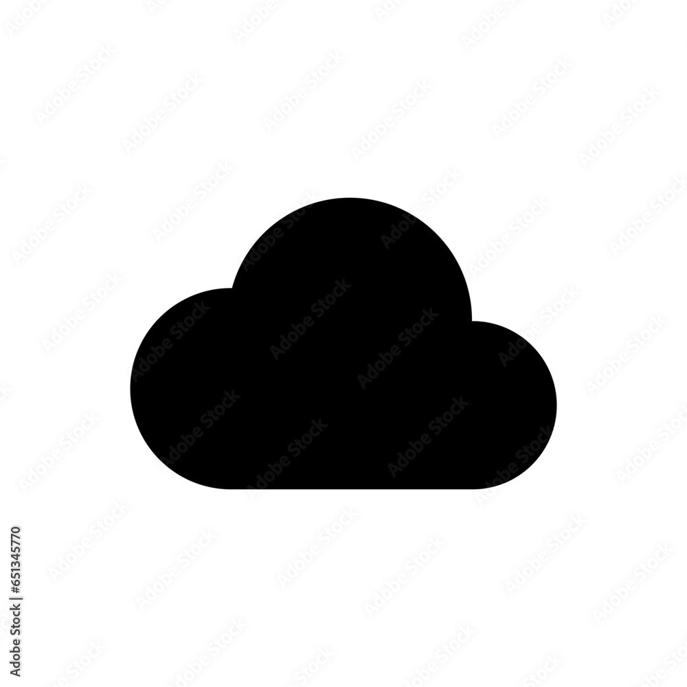 Poster Cloud icon , drive data storage icon , Cloud computing icon sign - clouds symbol for apps and website