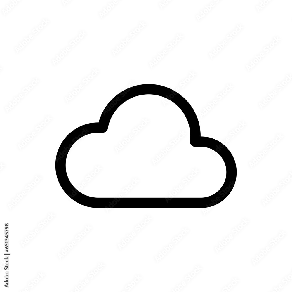 Poster Cloud icon , drive data storage icon , Cloud computing icon sign - clouds symbol for apps and website