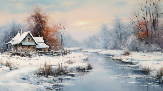 landscape in the morning