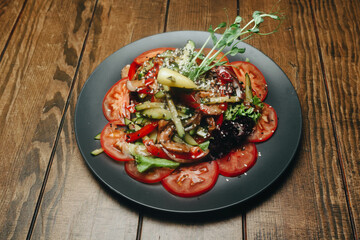 vegetables on a table
