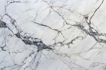 A detailed close-up of a pristine white marble surface