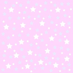 Soft background with patterns of little stars.  Texture of little stars for decorative paper or baby fabrics
