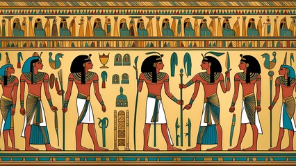 Egyptian symbols - obrazy, fototapety, plakaty