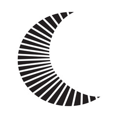abstract spiral crescent