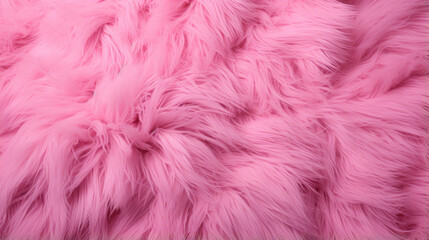 Pink fluffy fur - obrazy, fototapety, plakaty