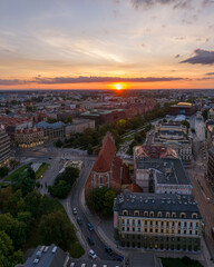 Wroclaw sunset Poland