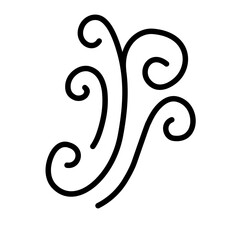 Obraz premium hot steam line icon